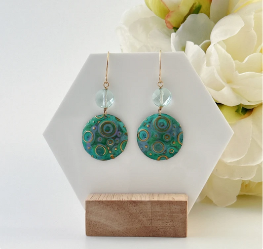 Ocean Bubbles Mixed Metal Earring