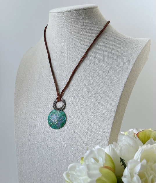 Ocean Bubbles Mixed Metal Necklace