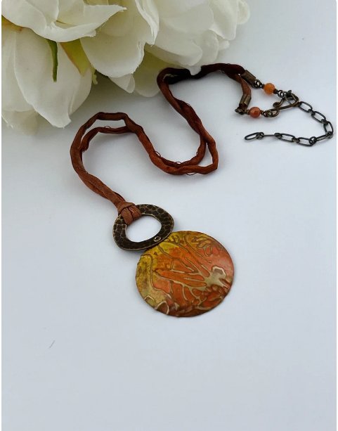 Dragonfly Garden Mixed Metal Necklace