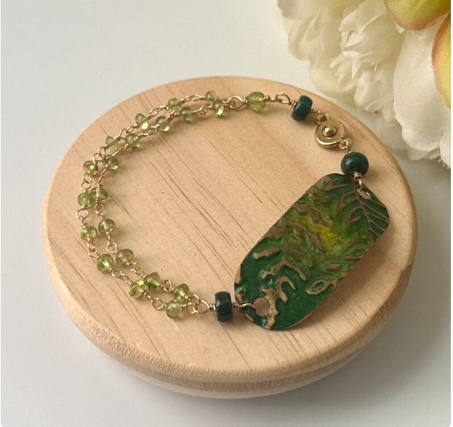 Island Fern Mixed Metal Bracelet