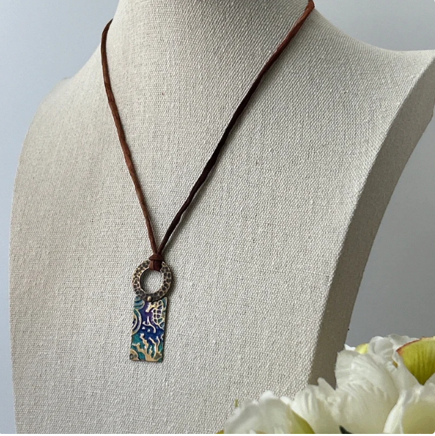 Sea Life Mixed Metal Necklace