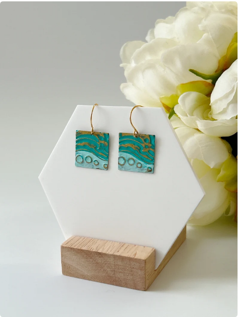 Ocean Shore Mixed Metal Earring