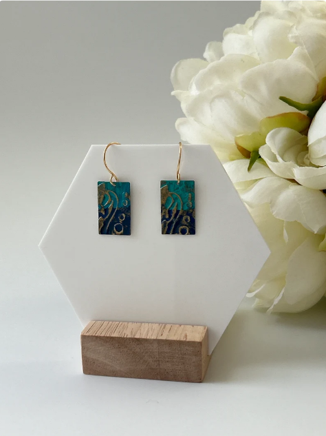 Ocean Shore Mixed Metal Earring